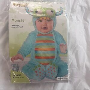 Spirit Lil' Monster Infant Costume - Aqua and Multicolor